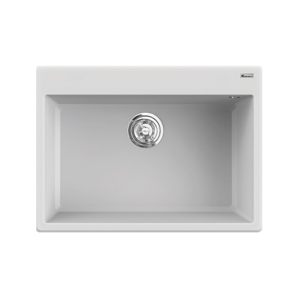 Chậu rửa chén bát Konox Ruvita 680 White Silver