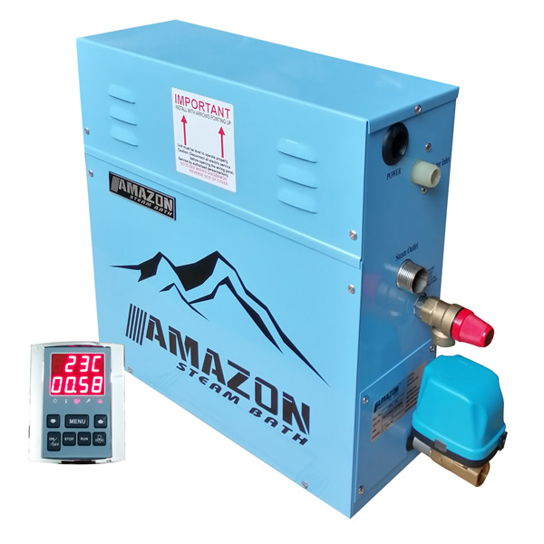 Máy xông hơi Amazon ATP-15kw xả tự động kiểu xoay